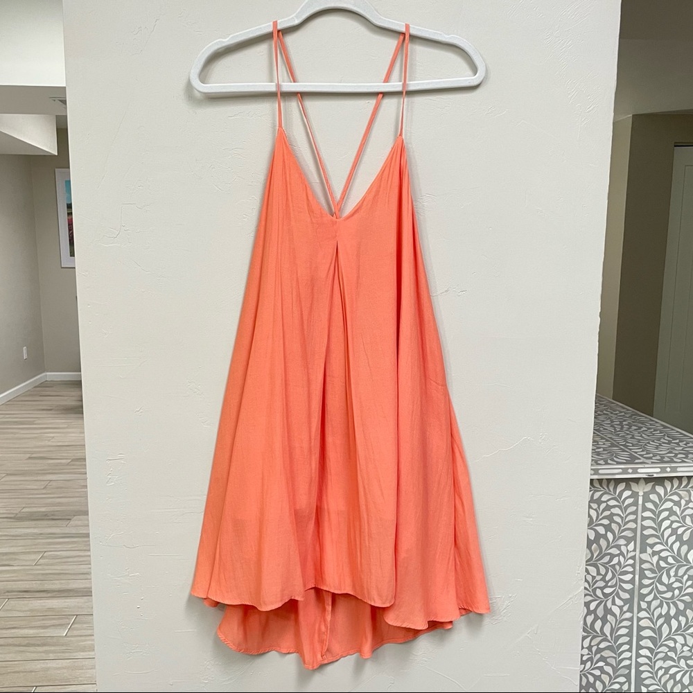 Contemporary Orange dress summer cover up